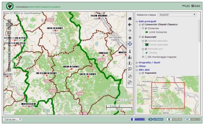 WEBGIS OlioDOP Chianti Classico